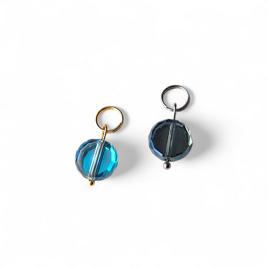 Rond facetté en verre