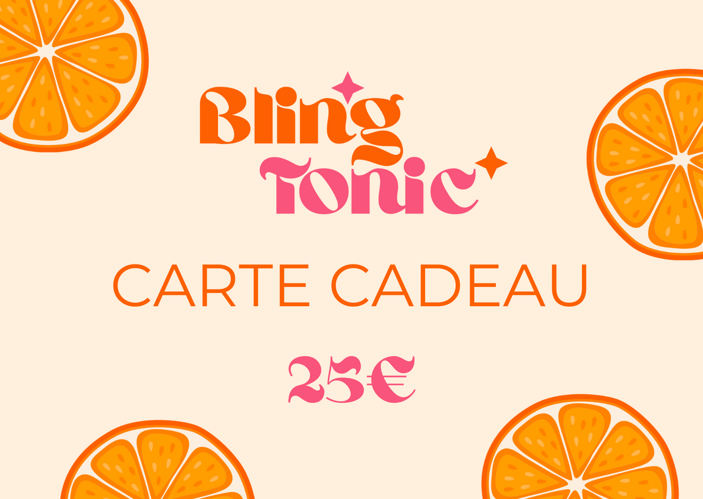 Carte Cadeau Bling Tonic