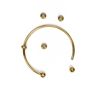Base bracelet jonc "Matcha"