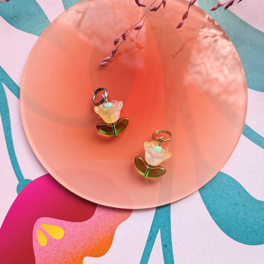 Gelbe Glasblume